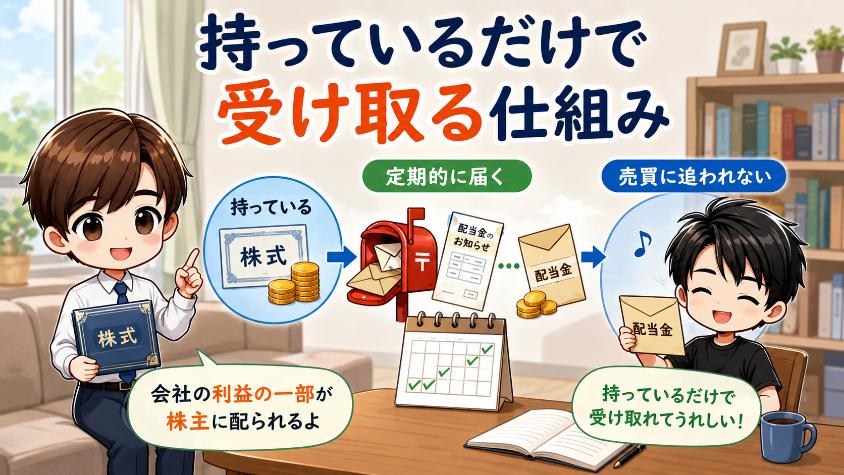 4.1 配当は「持っているだけ」で受け取れる