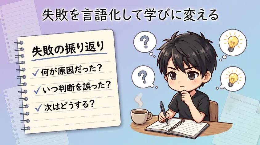 5.1　ステップ①：失敗の振り返り　何が原因だったかを言語化する