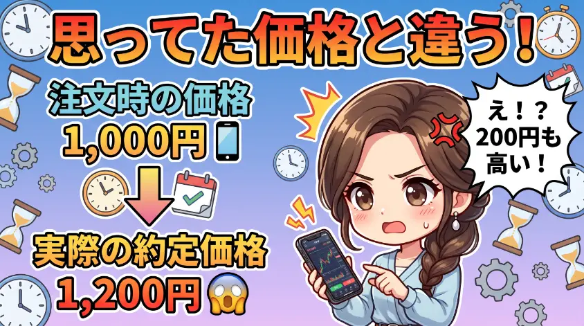 3.2　パターン②：約定タイミング失敗　「思ってた価格と違う」